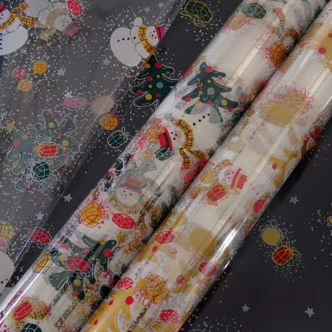 σελοφάν χριστουγεννιάτικο με χιονάνθρωπο