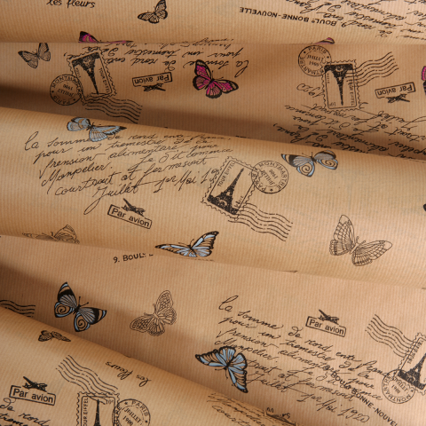 χαρτιά κραφτ με πεταλούδες