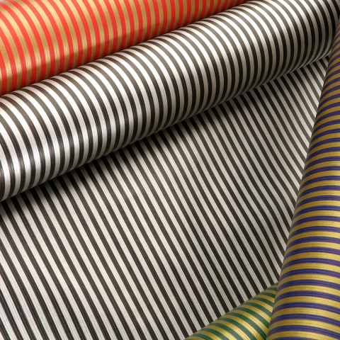 χαρτιά κραφτ με χρωματιστές ρίγες