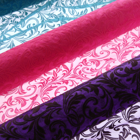 ύφασμα οργάντζα μπροκάρ